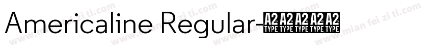 Americaline Regular字体转换